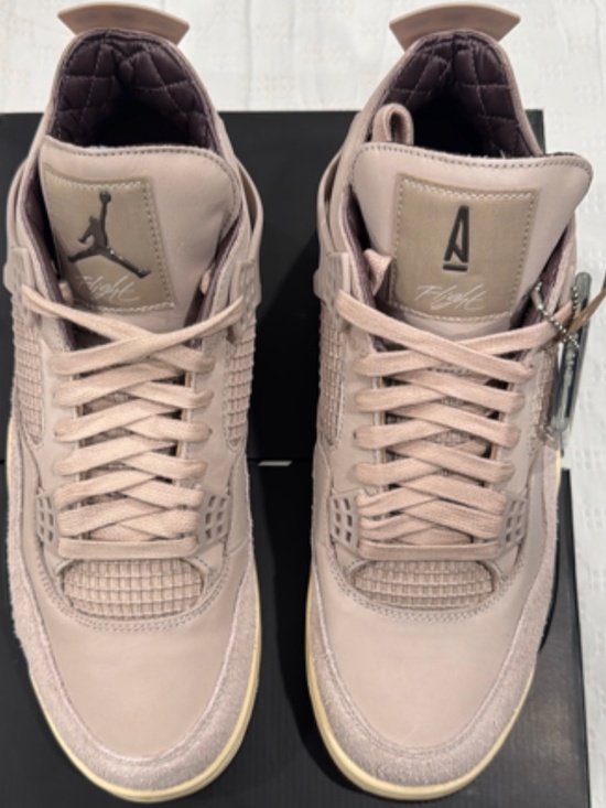 A MA MANIÉRE X WMNS JORDAN 4 RETRO \'FOSSIL STONE\' Women Size 12.5 Men’s Size 11 main image 12